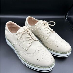 Dadawen Platform Oxford Wingtip Loafers EU39 US8